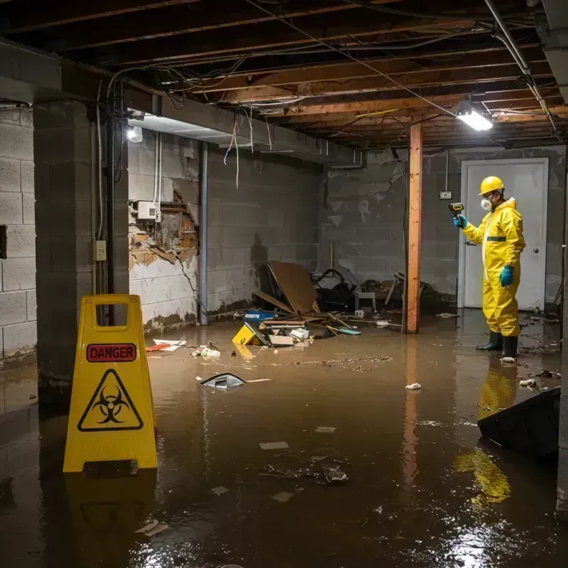 Flooded Basement Electrical Hazard in Demorest, GA Property